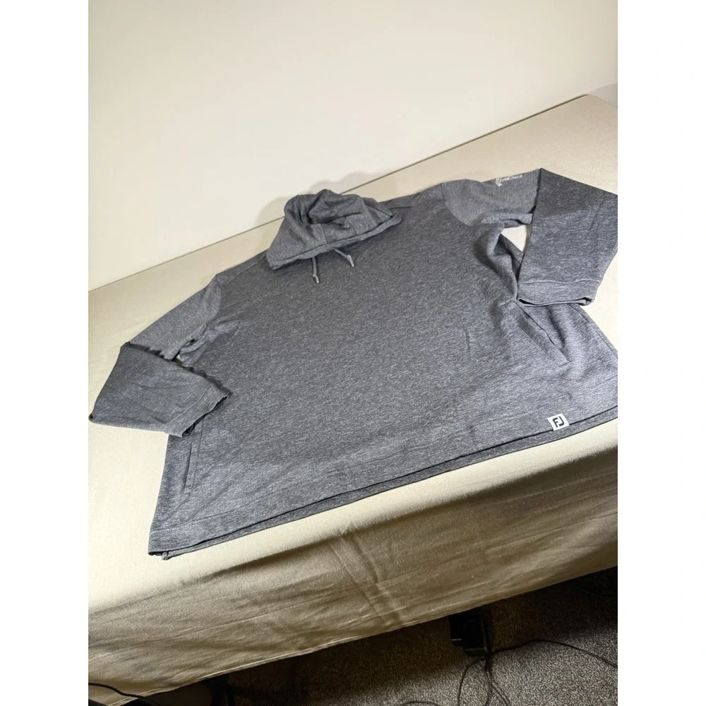Footjoy Hoodie Adult XXL Dark Gray Pullover Drawstring Burlington 1929 Mens